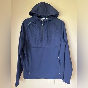Peter Millar Hybrid Hooded Quarter Zip